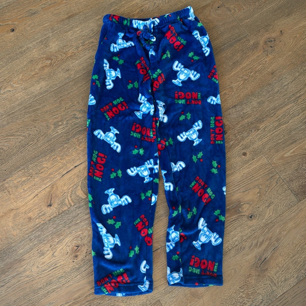 ⚡️CHRISTMAS VACATION FLEECE PAJAMA PANTS MARTY MOOSE  “ DON’T HOG THE NOG”
